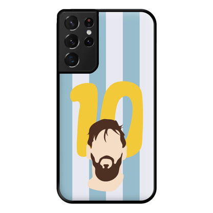 Number 10 - Messi Phone Case for Galaxy S21 Ultra