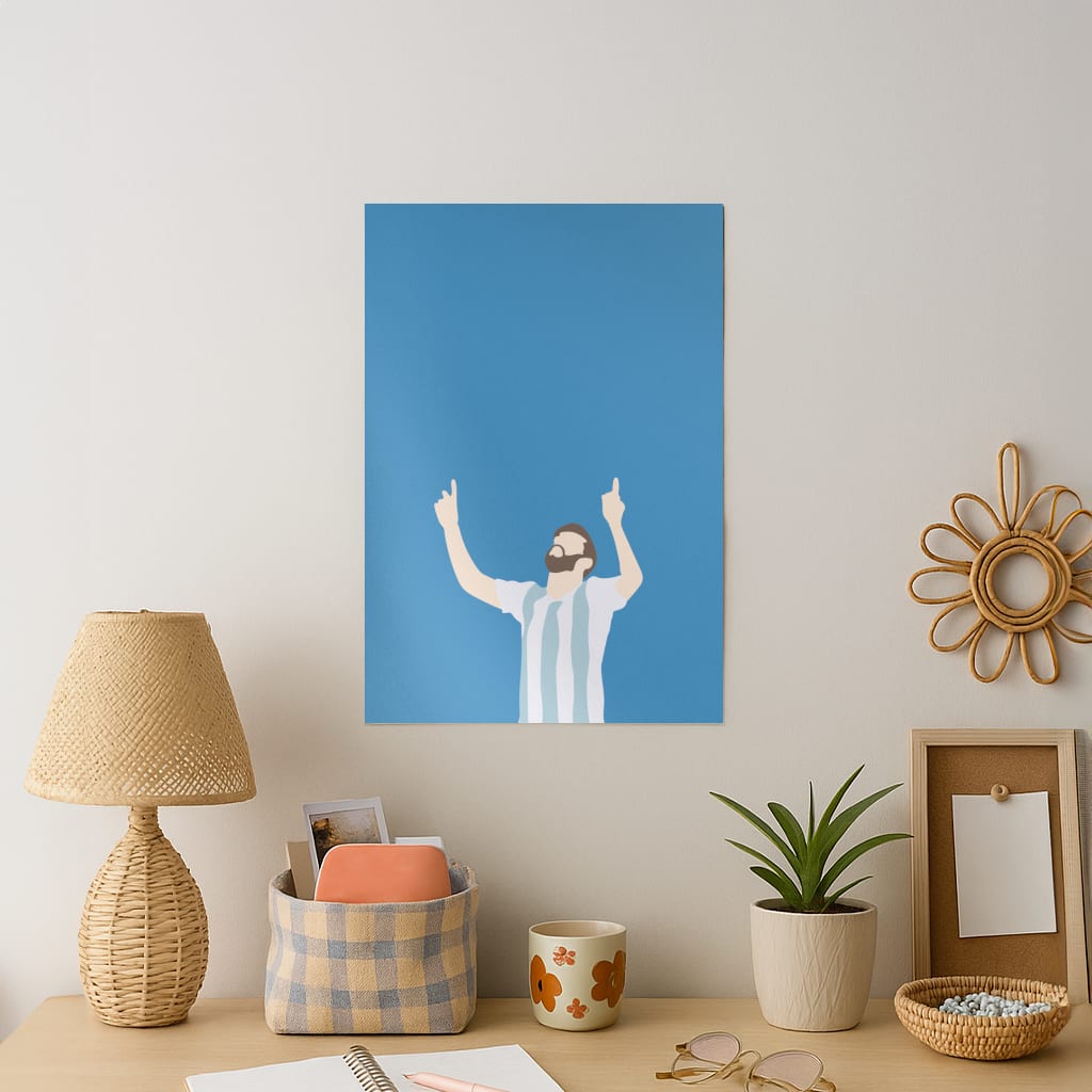 Argentina - Messi Art Print