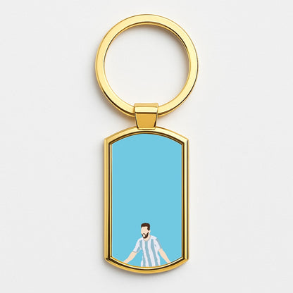 Lionel Messi Gold Keyring