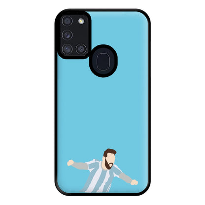 Goal - Messi Phone Case for Galaxy A21s