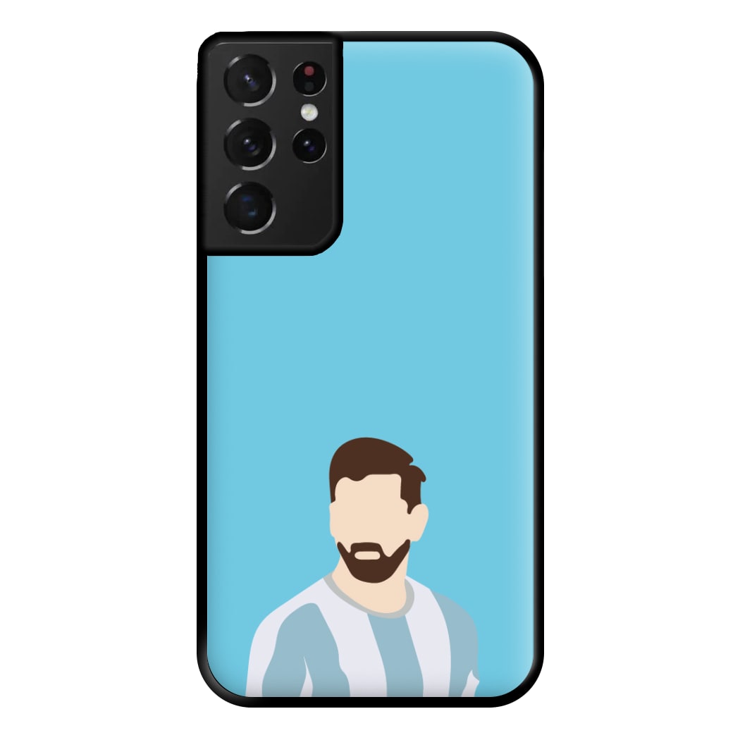 Face - Messi Phone Case for Galaxy S21 Ultra