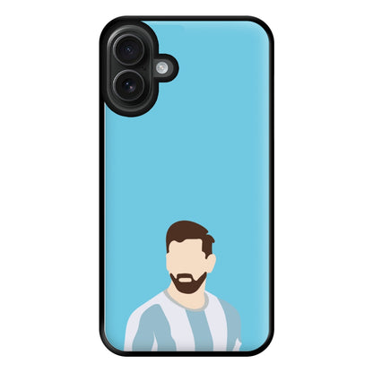 Face - Messi Phone Case for iPhone 16 Plus