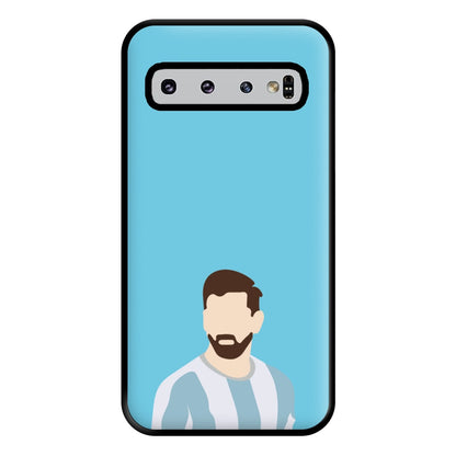 Face - Messi Phone Case for Galaxy S10 Plus