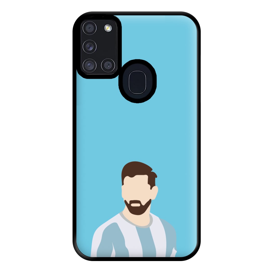 Face - Messi Phone Case for Galaxy A21s