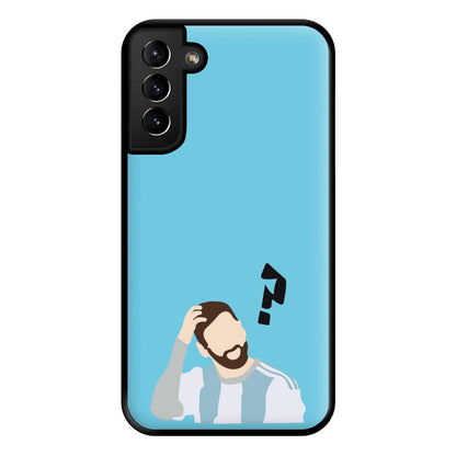 Question Mark - Messi Phone Case for Galaxy S21 Plus