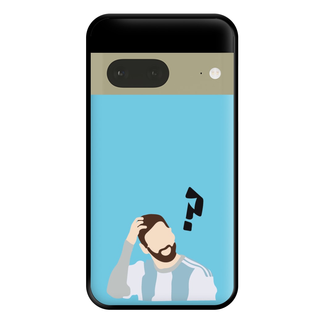 Question Mark - Messi Phone Case for Google Pixel 7a