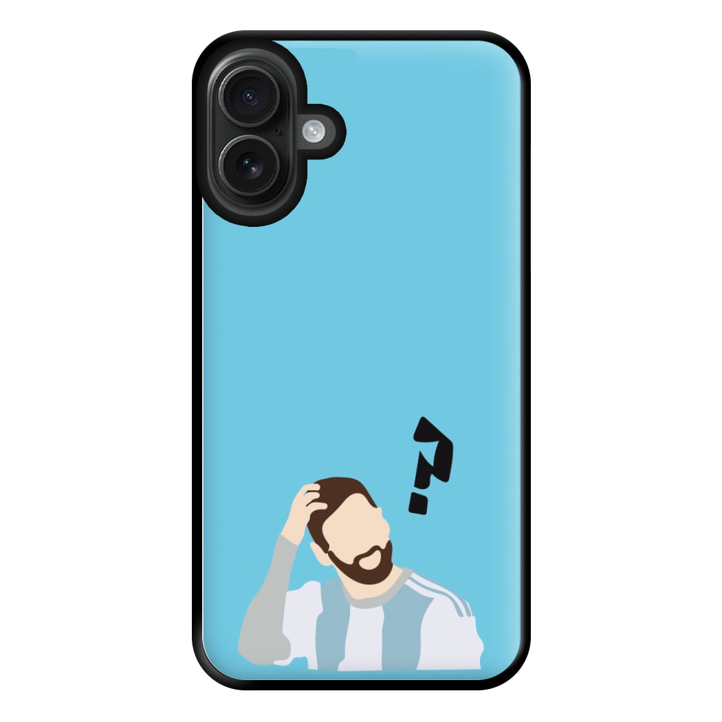 Question Mark - Messi Phone Case for iPhone 16 Plus