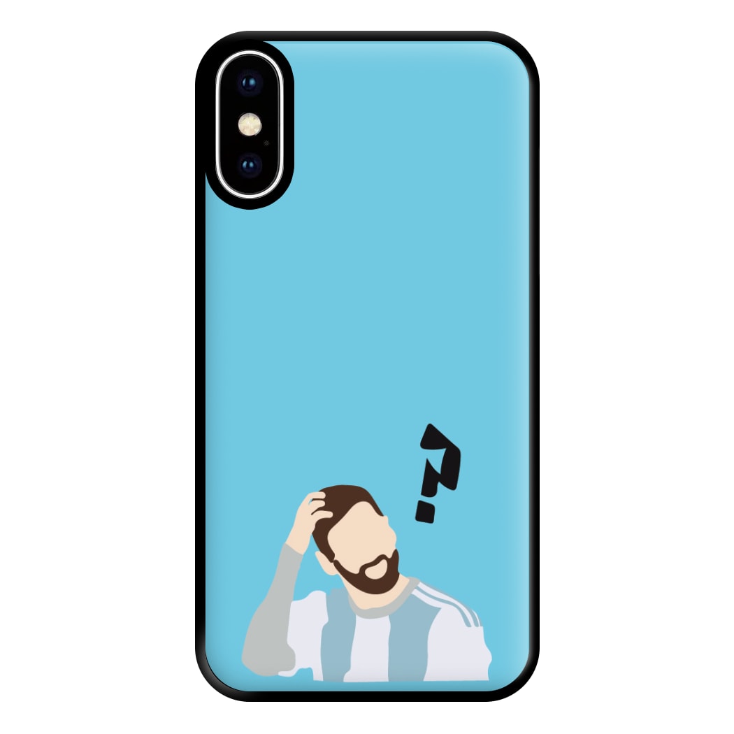 Question Mark - Messi Phone Case for iPhone XS Max