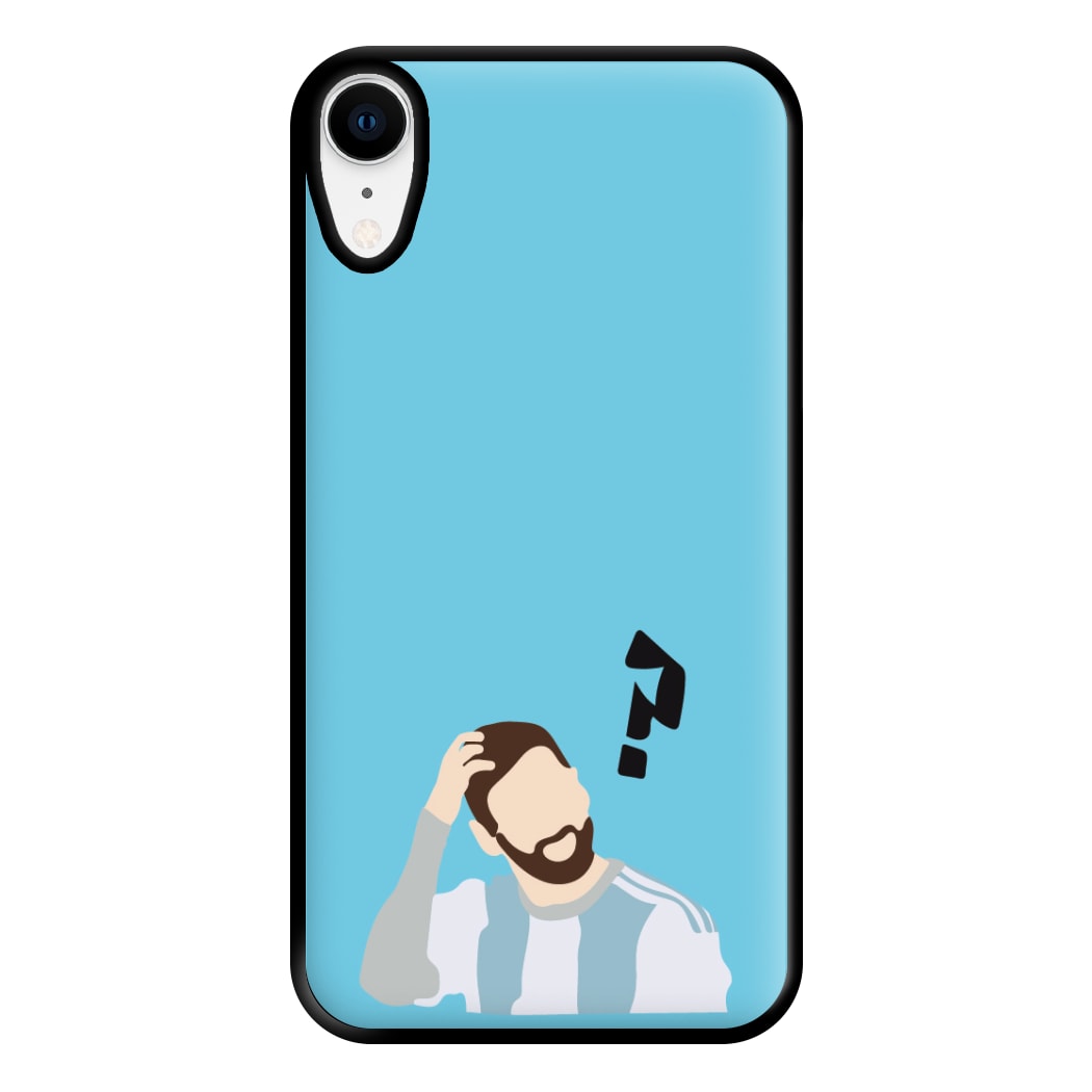 Question Mark - Messi Phone Case for iPhone XR