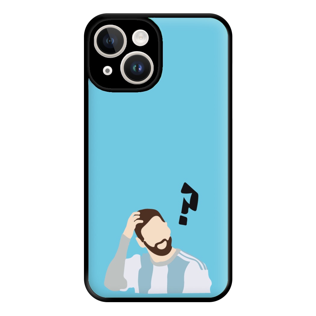 Question Mark - Messi Phone Case for iPhone 14