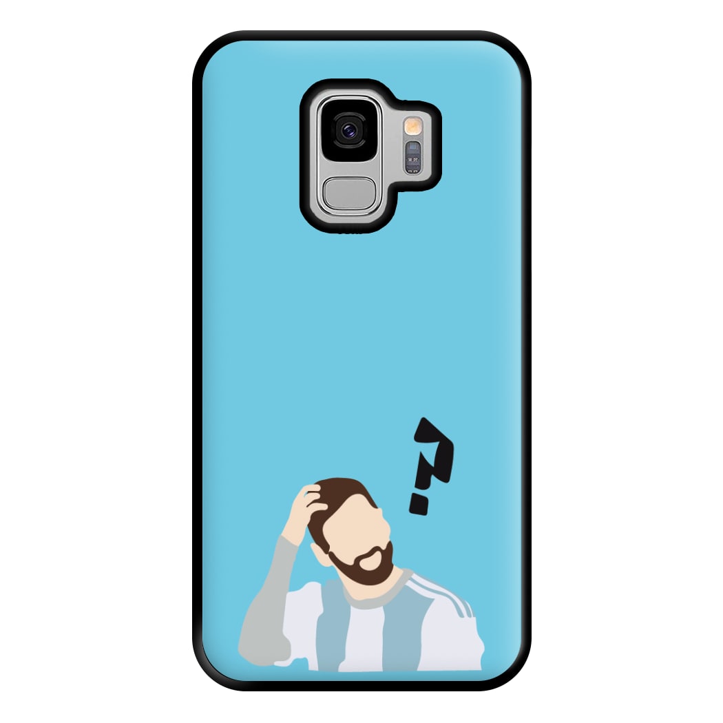 Question Mark - Messi Phone Case for Galaxy S9 Plus