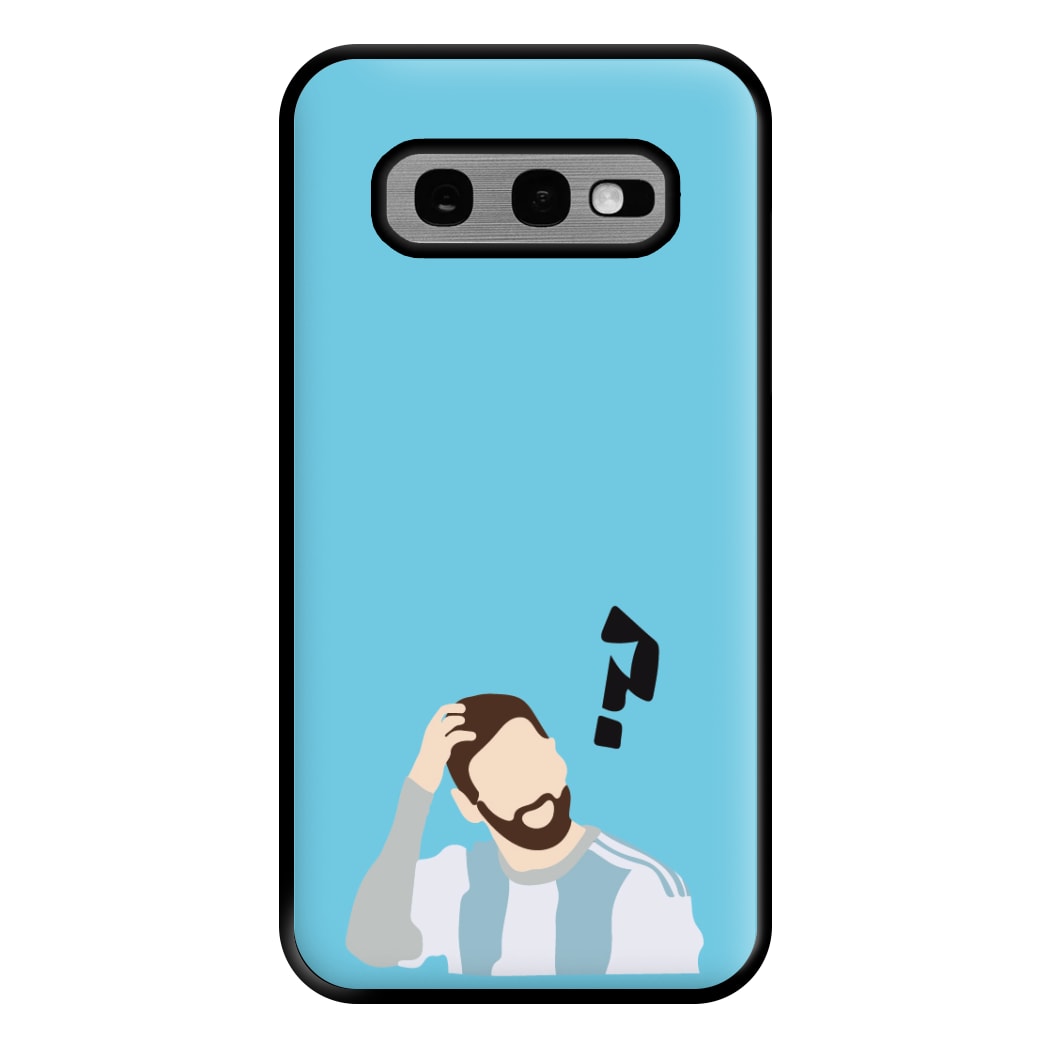 Question Mark - Messi Phone Case for Galaxy S10e