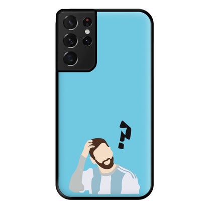 Question Mark - Messi Phone Case for Galaxy S21 Ultra