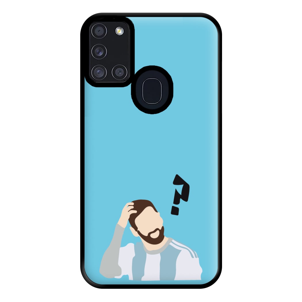 Question Mark - Messi Phone Case for Galaxy A21s