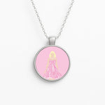 Pink Dress - Margot Circle Necklace
