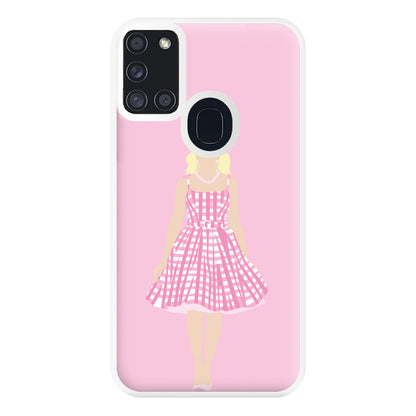 Pink Dress - Margot Phone Case for Galaxy A21s