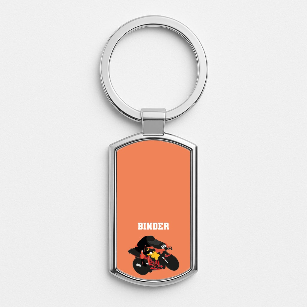 Binder - Motorbike Silver Keyring