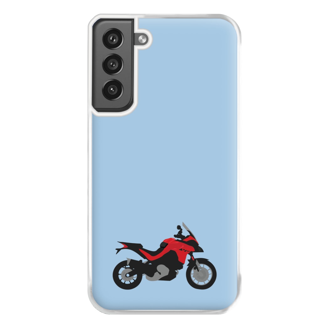 Red Motorbike - Motorbike Phone Case for Galaxy S21FE