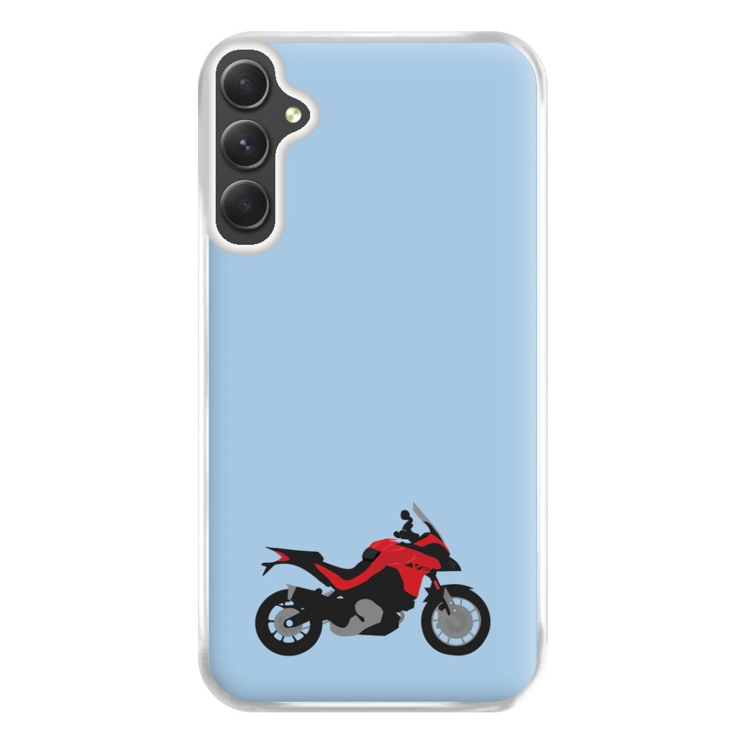 Red Motorbike - Motorbike Phone Case for Galaxy A34