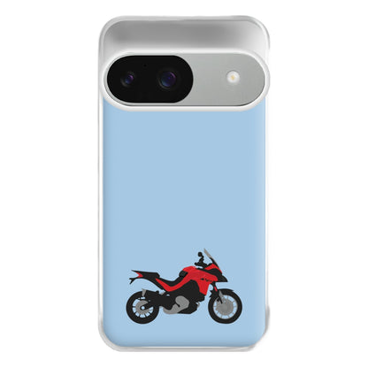 Red Motorbike - Motorbike Phone Case for Google Pixel 9 / 9 Pro