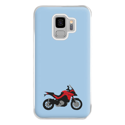 Red Motorbike - Motorbike Phone Case for Galaxy S9 Plus