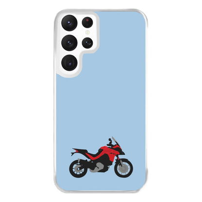 Red Motorbike - Motorbike Phone Case for Galaxy S22 Ultra