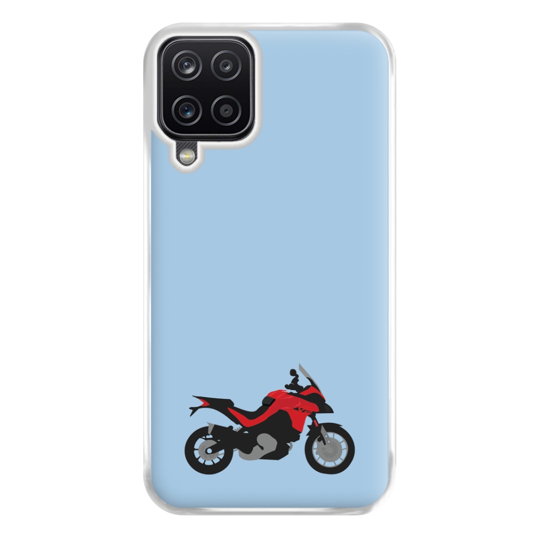 Red Motorbike - Motorbike Phone Case for Galaxy A12