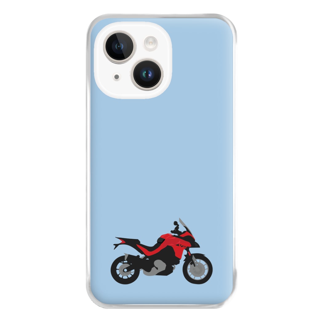 Red Motorbike - Motorbike Phone Case for iPhone 14 Plus