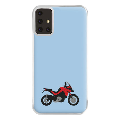 Red Motorbike - Motorbike Phone Case for Galaxy A71