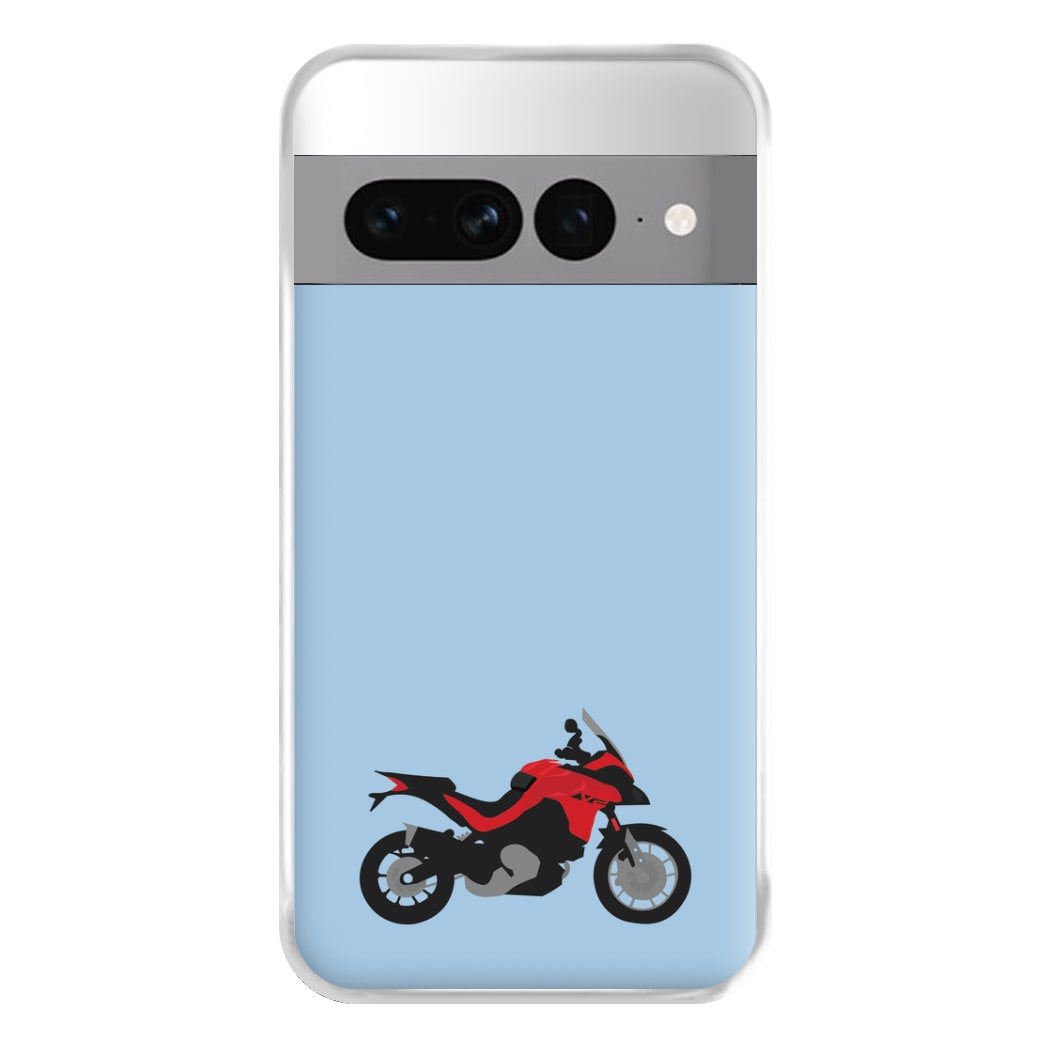 Red Motorbike - Motorbike Phone Case for Google Pixel 7 Pro