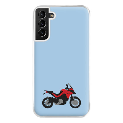 Red Motorbike - Motorbike Phone Case for Galaxy S21 Plus