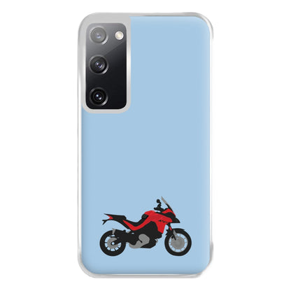 Red Motorbike - Motorbike Phone Case for Galaxy S20