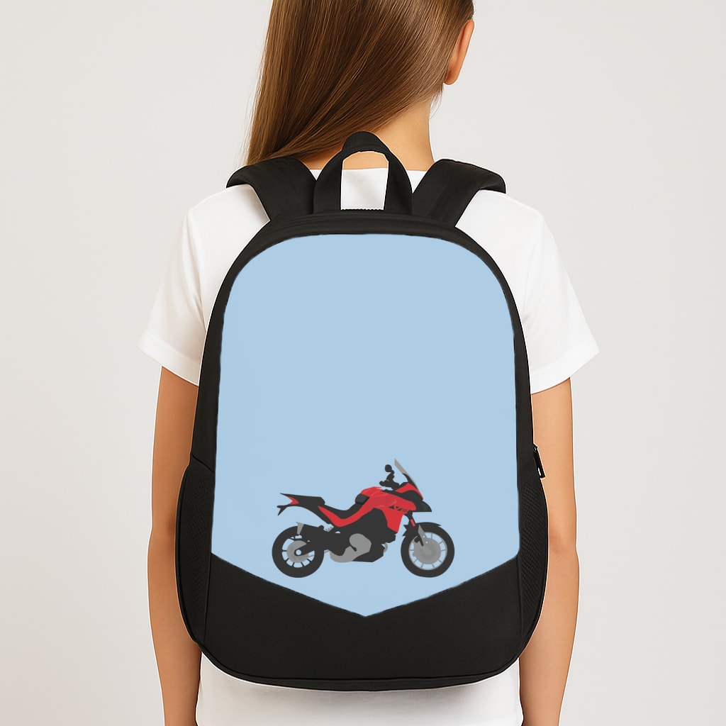 Red Motorbike - Motorbike Backpack