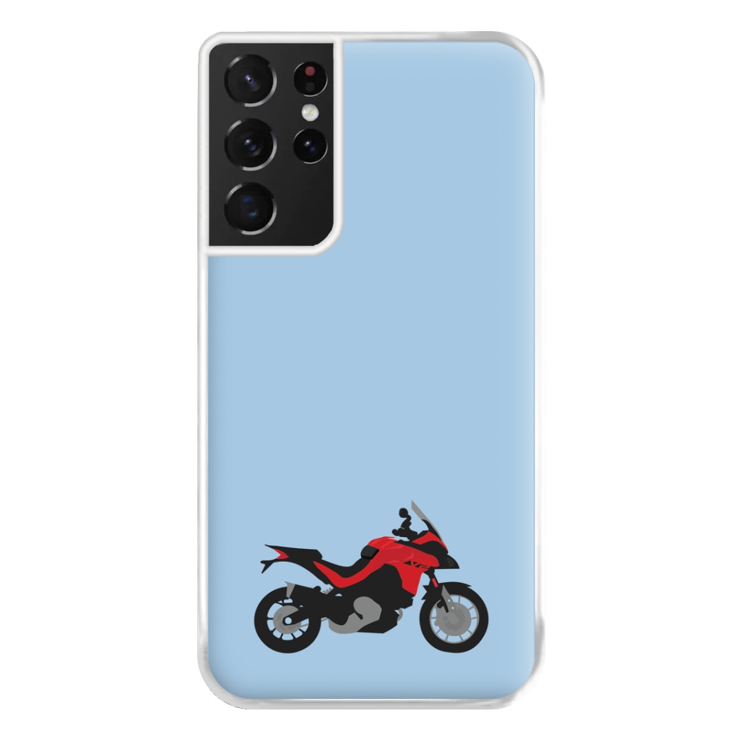 Red Motorbike - Motorbike Phone Case for Galaxy S21 Ultra