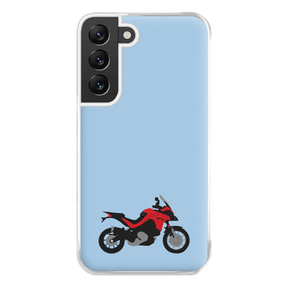 Red Motorbike - Motorbike Phone Case for Galaxy S22 Plus