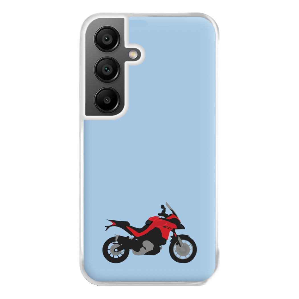 Red Motorbike - Motorbike Phone Case for Galaxy A55