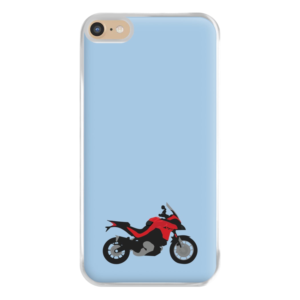 Red Motorbike - Motorbike Phone Case for iPhone 6 Plus / 7 Plus / 8 Plus