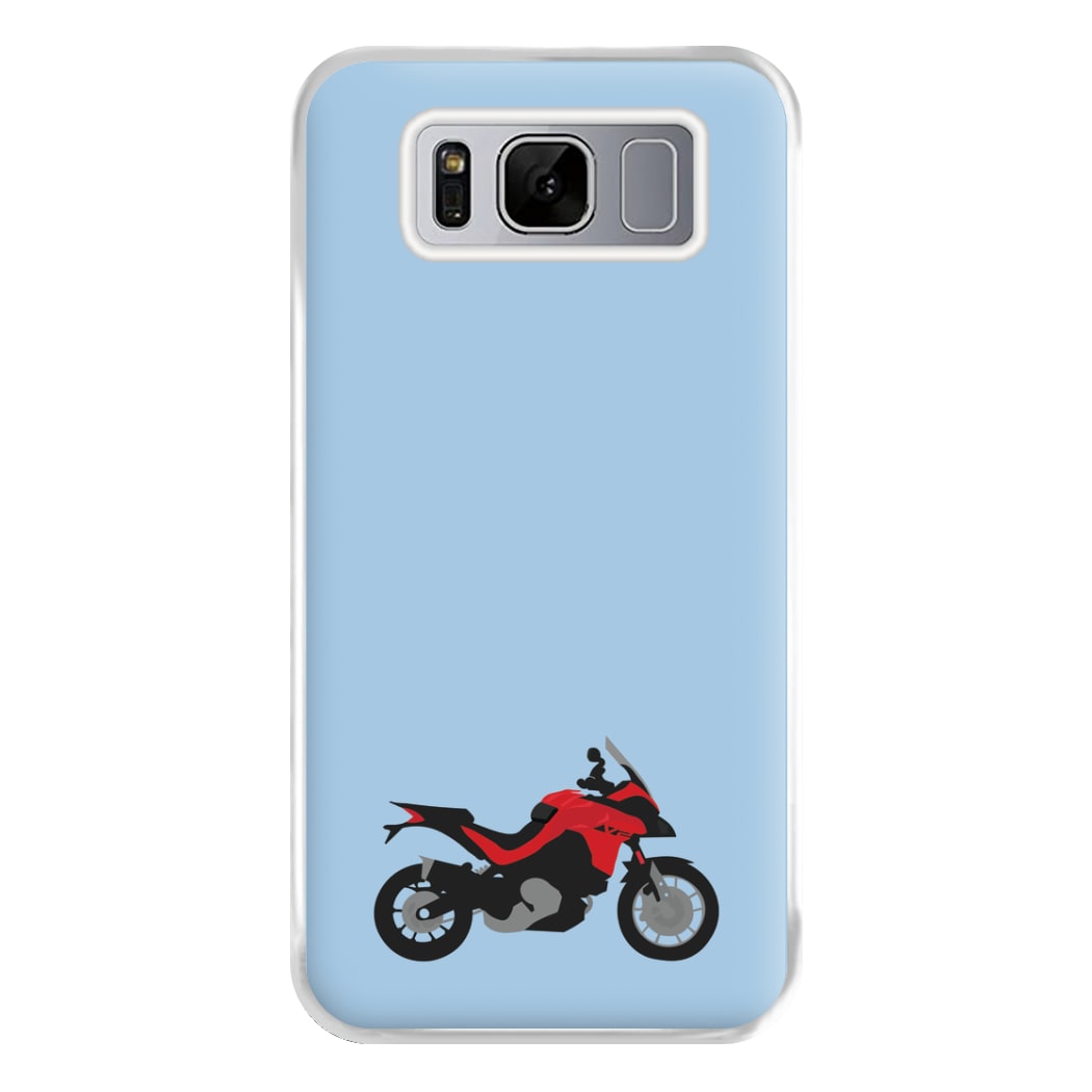 Red Motorbike - Motorbike Phone Case for Galaxy S8 Plus