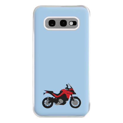 Red Motorbike - Motorbike Phone Case for Galaxy S10e