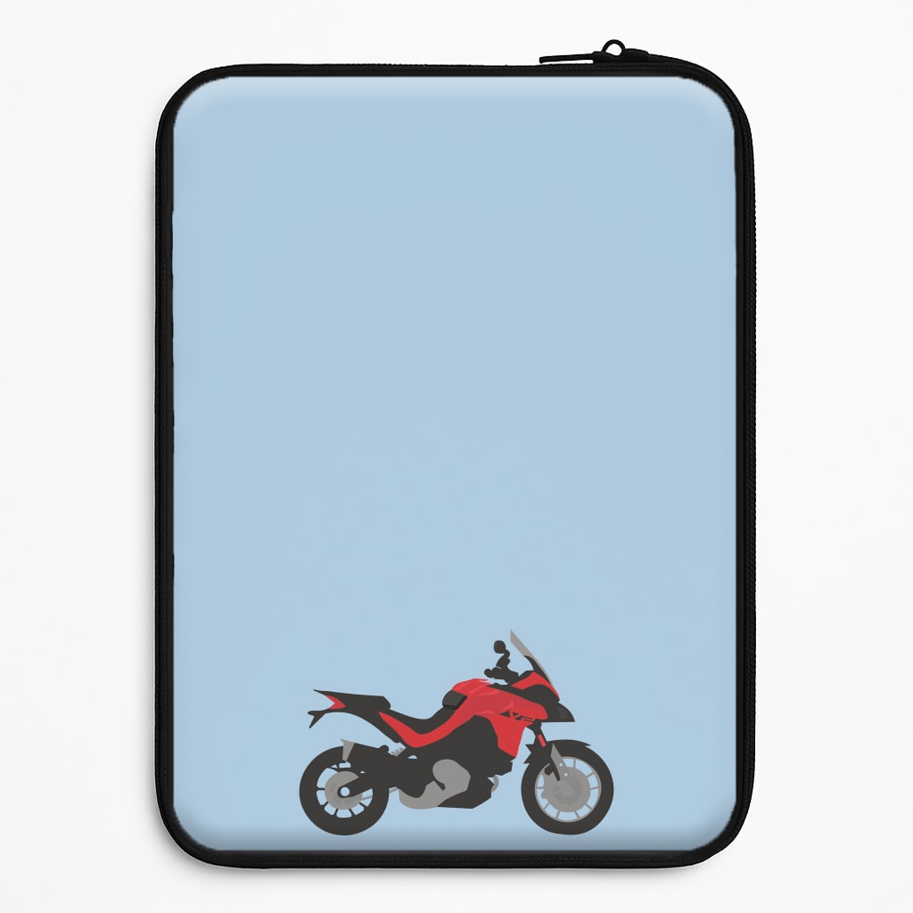 Red Motorbike - Motorbike Laptop Sleeve