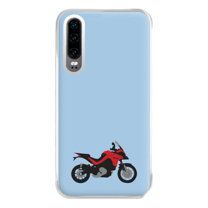 Red Motorbike - Motorbike Phone Case for Huawei P30