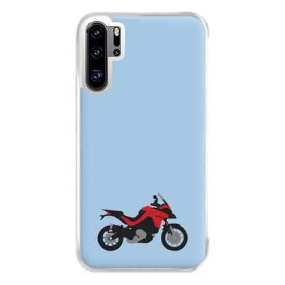 Red Motorbike - Motorbike Phone Case for Huawei P30 Pro