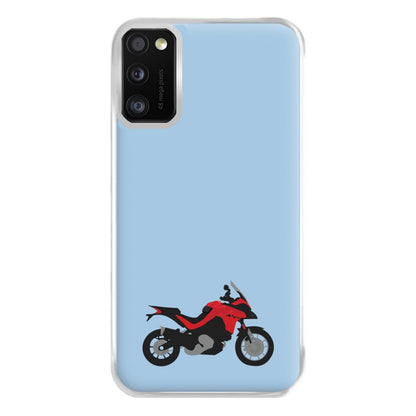 Red Motorbike - Motorbike Phone Case for Galaxy A41