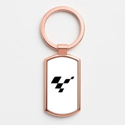 logo - Motorbike Rose Gold Keyring