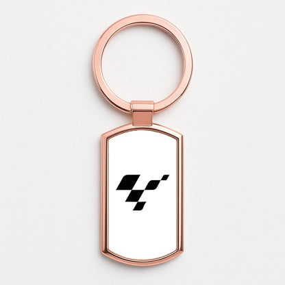 logo - Motorbike Rose Gold Keyring