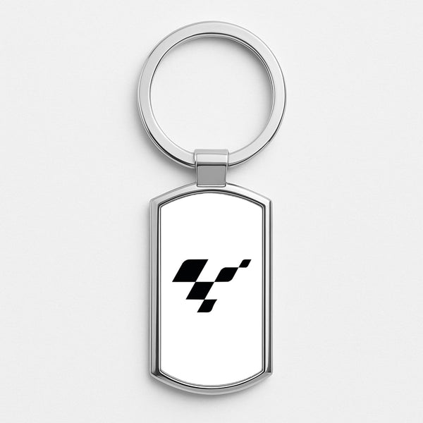 logo - Motorbike Silver Keyring
