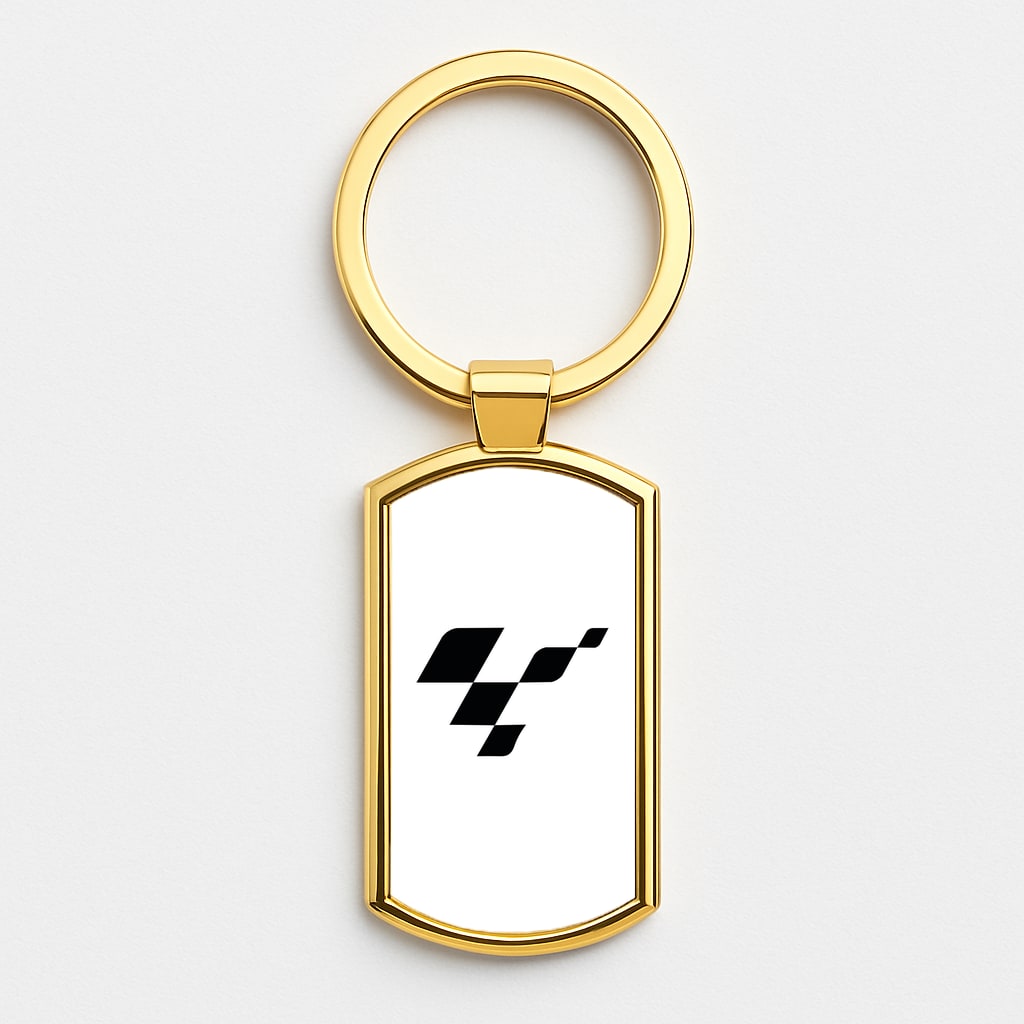 logo - Motorbike Gold Keyring