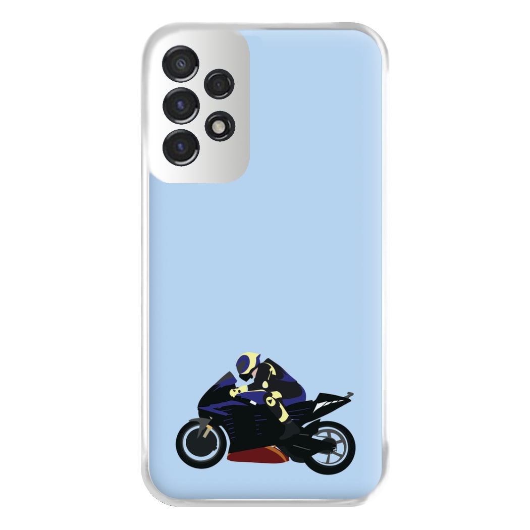 Purple Motorbike - Motorbike Phone Case for Galaxy A53