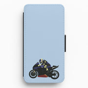 Purple Motorbike - Motorbike Flip / Wallet Phone Case 1