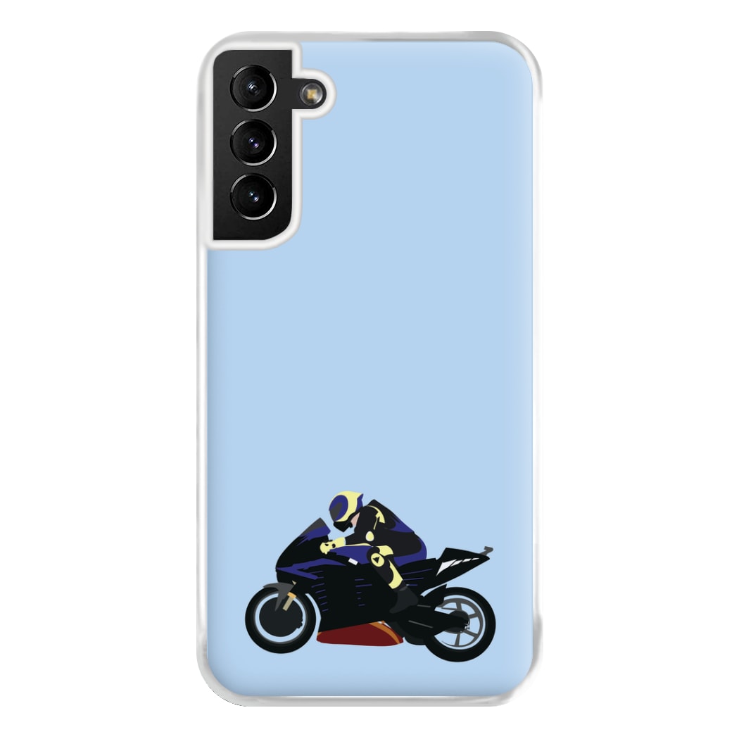 Purple Motorbike - Motorbike Phone Case for Galaxy S21 Plus